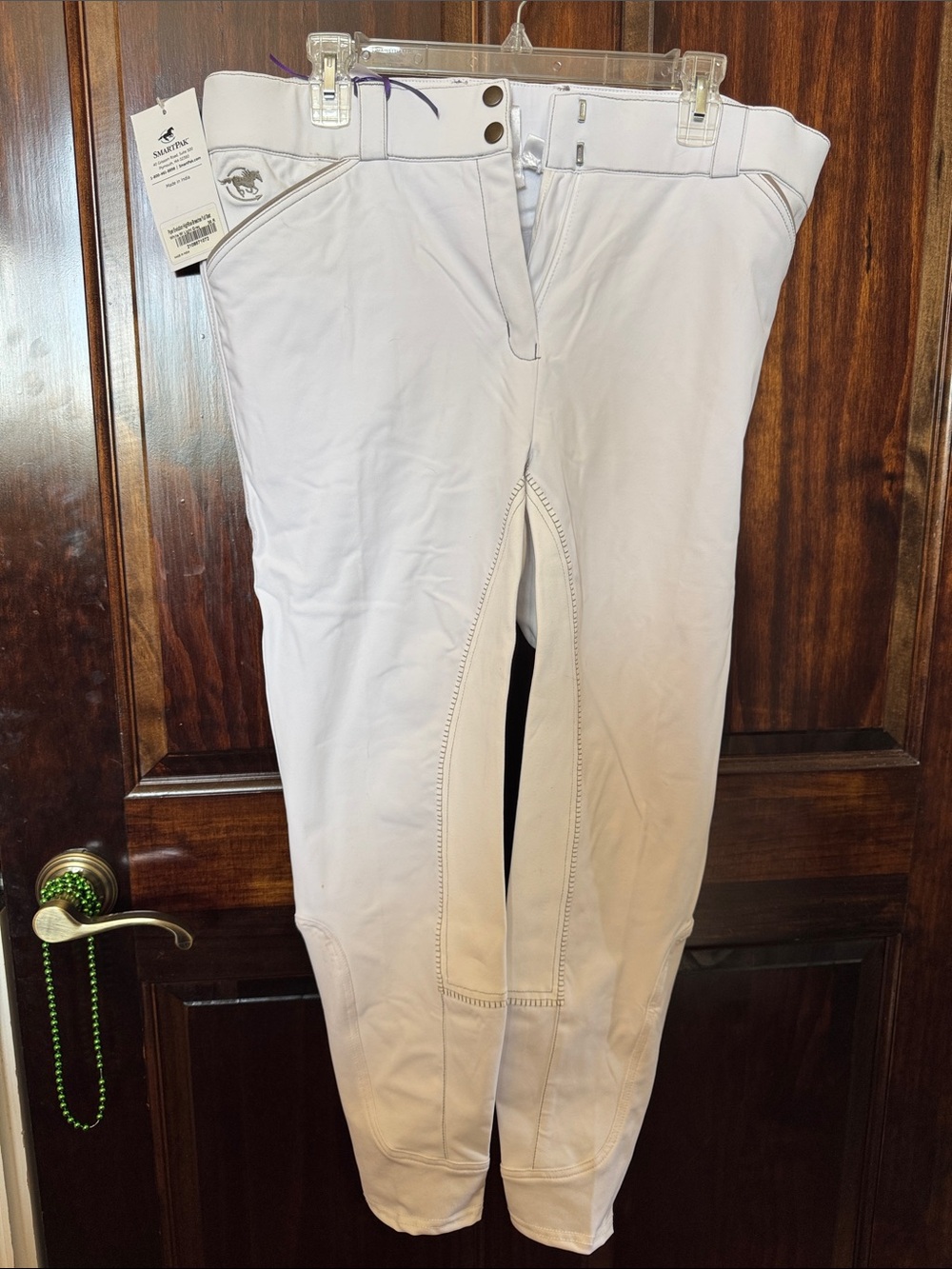 NWT Smartpak Piper Evolution Full Seat High Rise Breeches White 36R